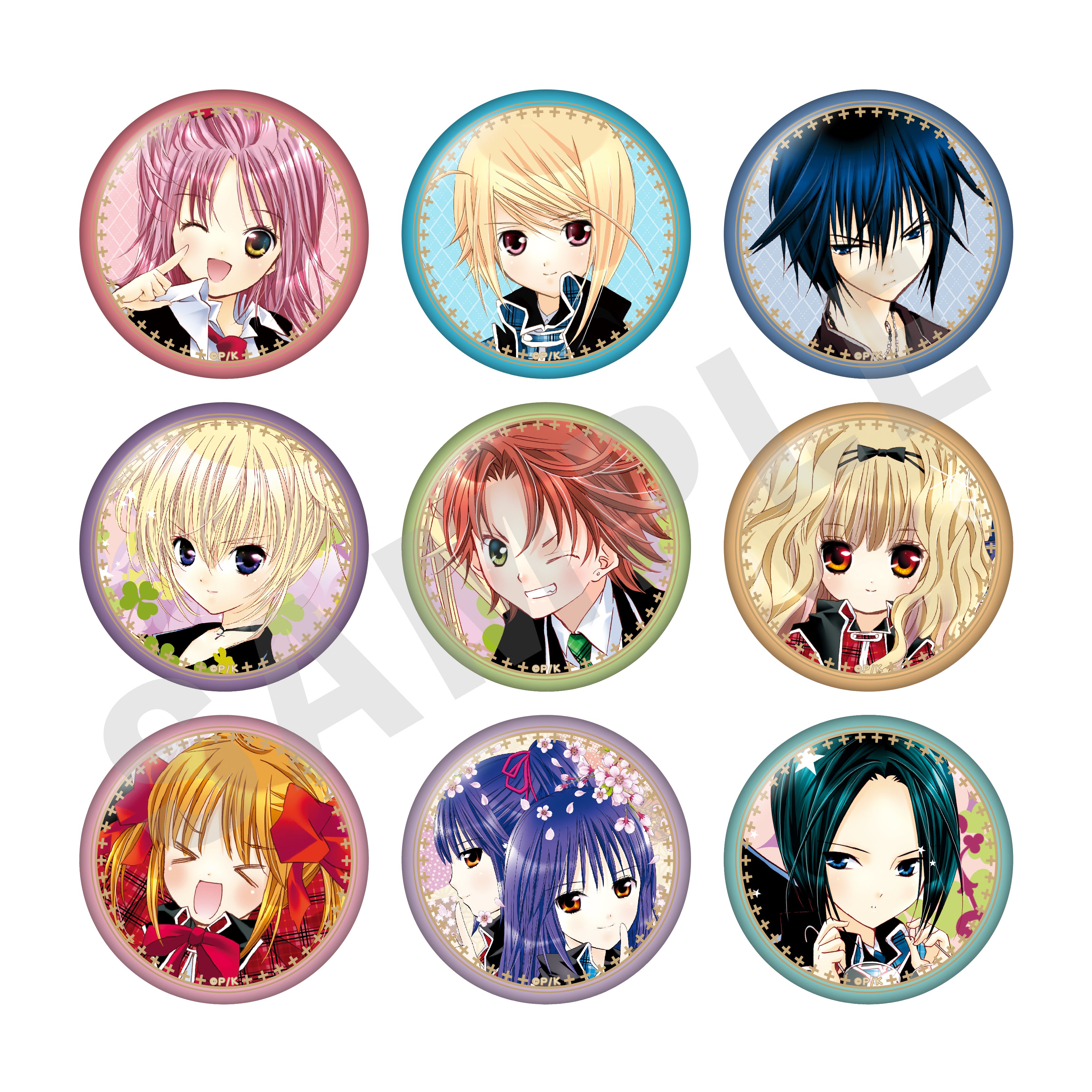 オーロラ缶バッジ 限定品 しゅごキャラ 藤咲なぎひこ なでしこ 藤咲