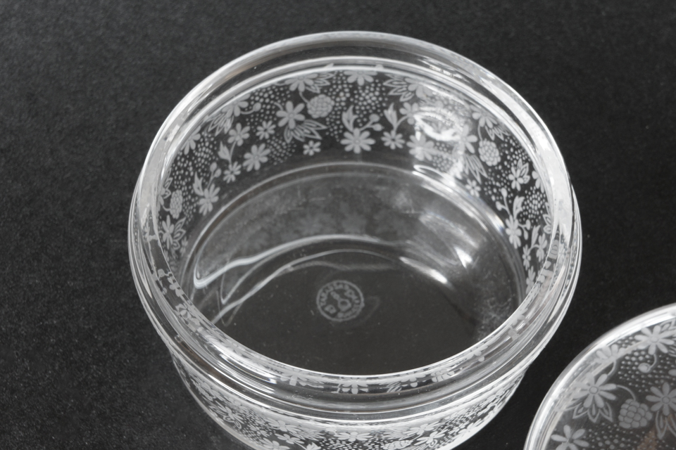 Baccarat オールドバカラ/※美品 エグランチエ 野薔薇 蓋物 【公式通販】