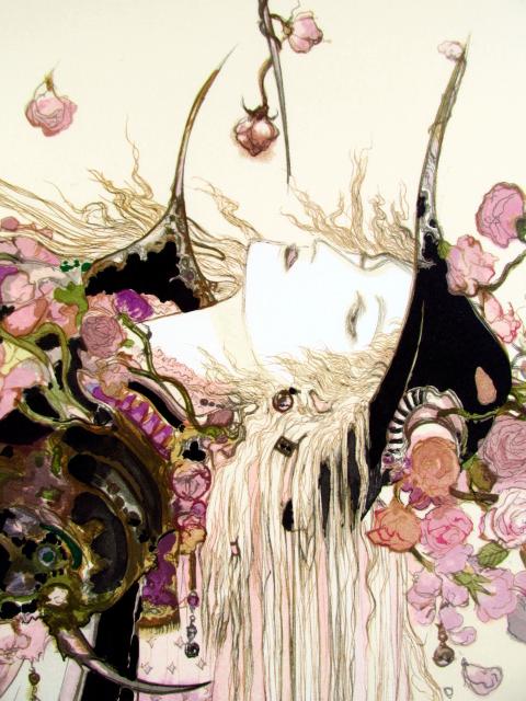 最終値下げ！ 天野喜孝 薔薇姫フレスコ画 作品証明書付き 最終値下げ