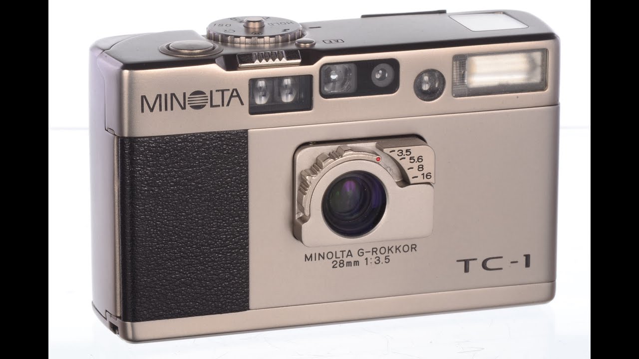 Minolta TC1 35mm camera overview  with warning - YouTube