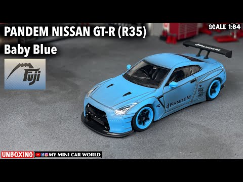 MY MINI CAR WORLD』UNBOXING FUJI 1/64 PANDEM NISSAN GT-R (R35