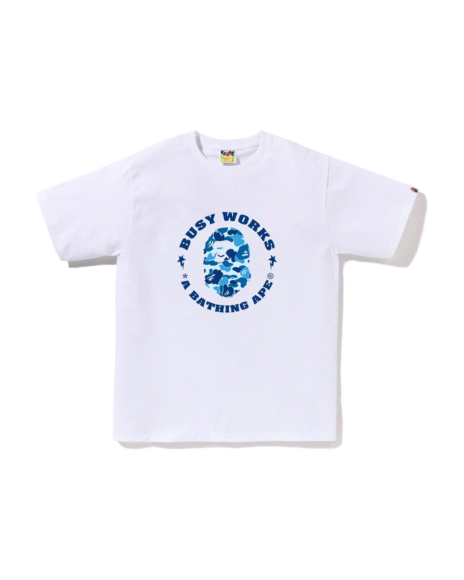 A BATHING APE® Abc Camo Busy Works STA Tee | Bape official website