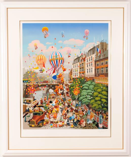 ヒロ・ヤマガタ シルクスクリーン 5/100 瀬戸大橋 瀬戸の花嫁 美術品