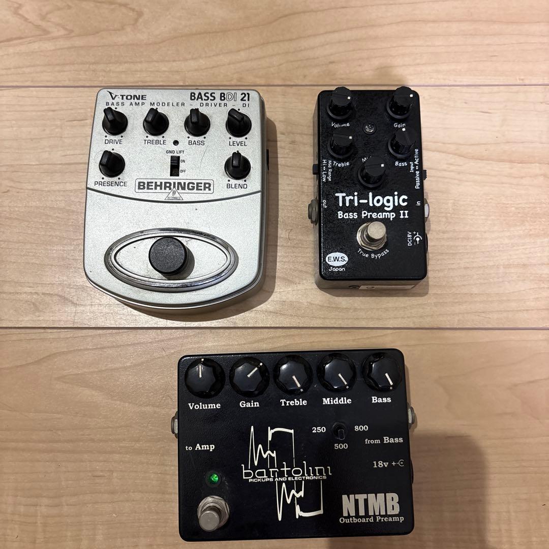 ベースプリアンプ3台セット　※ジャンク Amazon | E.W.S エフェクター ベース用プリアンプ Tri-logic Bass