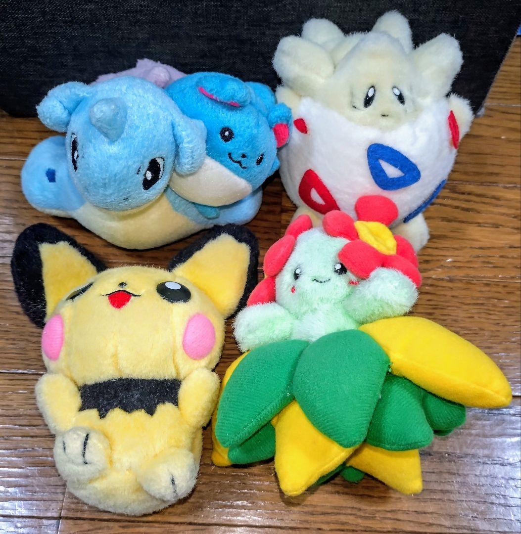 【4点セット】 ポケモン ぬいぐるみ TOMY レトロ ラプラス キレイハナ ポケットモンスター ぬいぐるみ ポケモンフレンズ 1997年〜 バンダイ