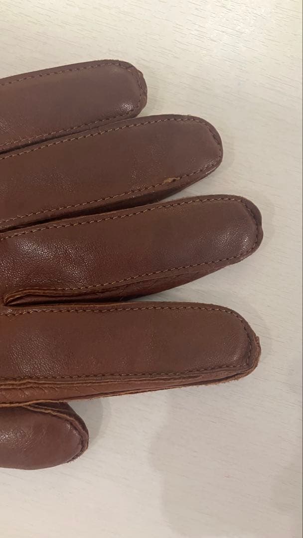 高級ブランド】madova 本革レザー手袋 カシミア100% ブラウン 茶色