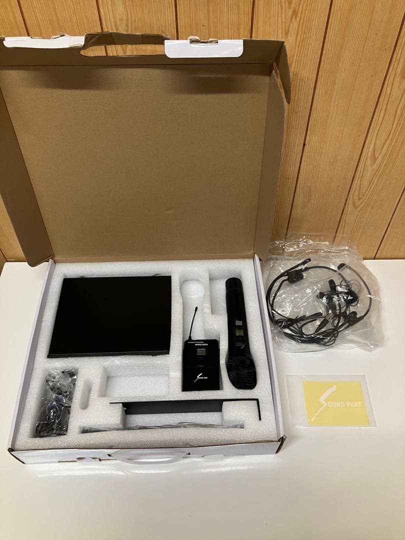 E02 SOUND PURE サウンドピュア ワイヤレスマイク 受信機　付属品有