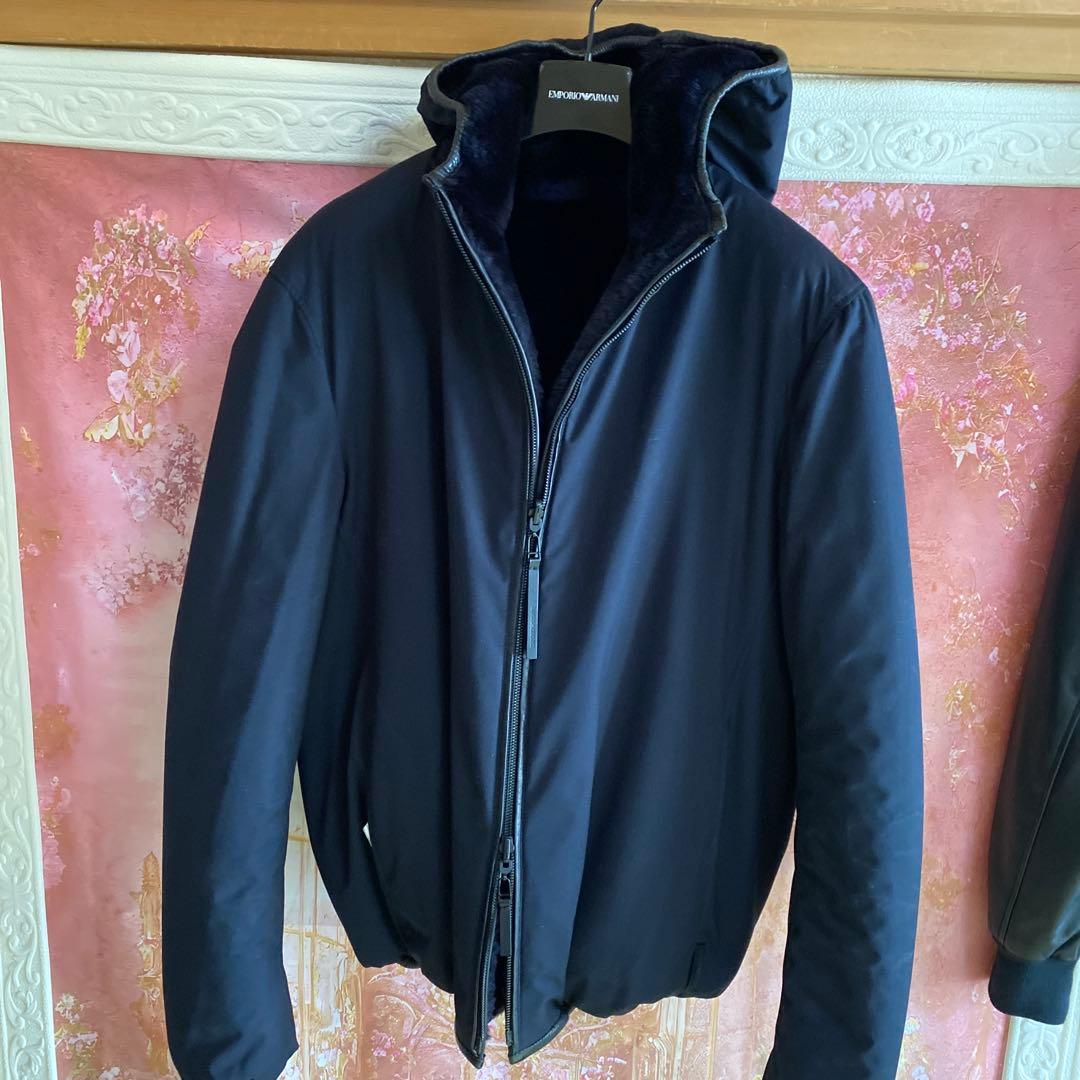 EMPORIO ARMANI 2019 シェアリングラム リバーシブルジャケット