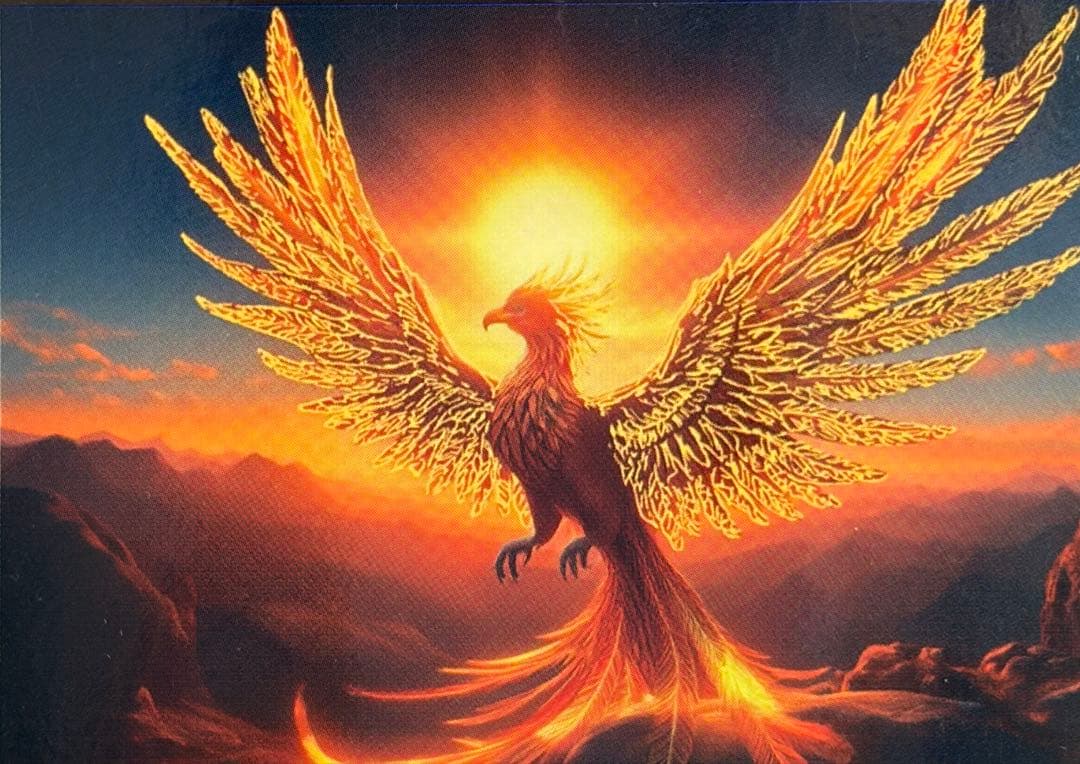 新品 ジグソーパズル フェニックス 150ピース ゴールド箔押し A5サイズ