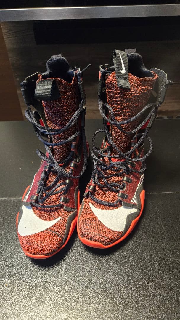 nike hyper ko ナイキ　ハイパーKO Nike Hyper KO 2 SE Boxing Shoe - Grey/Orange (Olympics Edition