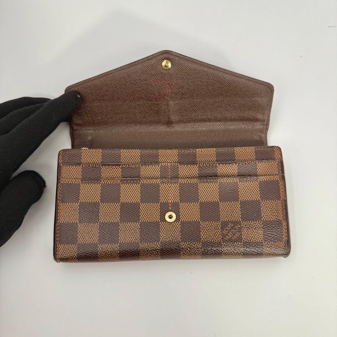 ルイヴィトン ダミエ 長財布 ポルトフォイユサラ 新型 男女兼用 カード16枚