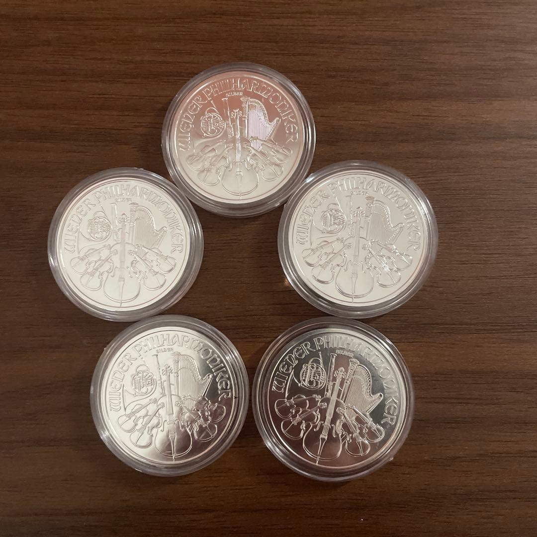 2013年 オーストリア「ウィーン・フィルハーモニー」1オンス 銀貨5枚セット 2013年 オーストリア「ウィーン・フィルハーモニー」1オンス 銀貨5枚